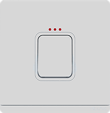 ODESSA 45AX 250V Double Pole Switch with Indicator (3x3) with Earth Strap White