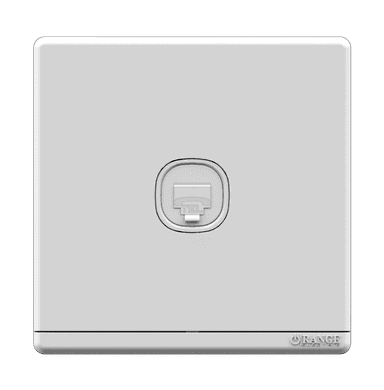 ODESSA 1Gang 4Wire Telephone Outlet White