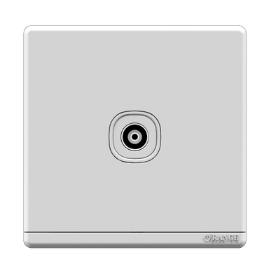 ODESSA 1Gang TV Co-Axial Outlet (75Ohm) White