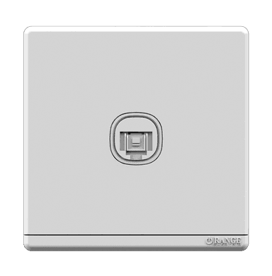 ODESSA 1Gang 8Wire 8Contact Telephone/Data Outlet White