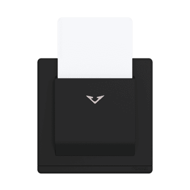ODESSA 25Amp. 250V Electronic Key Card Switch Black Matte
