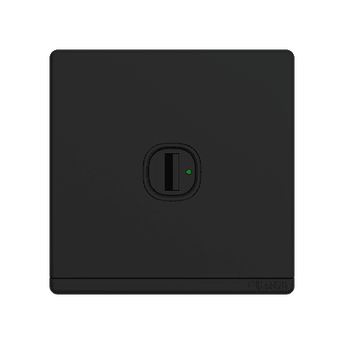 ODESSA 2.1Amp. 1Gang Type-A USB Charger Outlet Black Matte