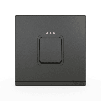 ODESSA 45AX 250V Double Pole Switch with Indicator (3x3) with Earth Strap Pearl Gunmetal