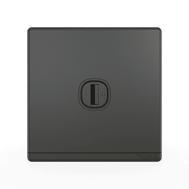 ODESSA 2.1Amp. 1Gang Type-A USB Charger Outlet Pearl Gunmetal