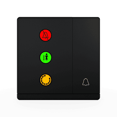 ODESSA 10AX 250V DND Outdoor Switch Pearl Black