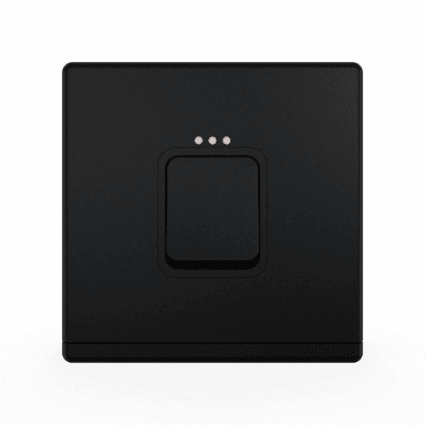 ODESSA 45AX 250V Double Pole Switch with Indicator (3x3) with Earth Strap Pearl Black