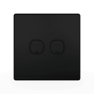 ODESSA 2Gang 4Wire Telephone Outlet Pearl Black