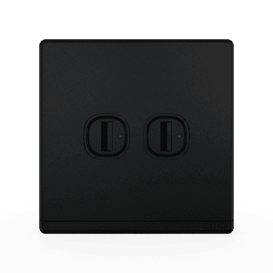 ODESSA 2.1Amp. 2Gang Type-A USB Charger Outlet Pearl Black