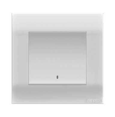 AKOYA 20Amp. Double Pole Switch with Indicator + Earth Bar White with White Surround