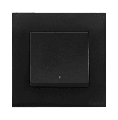 AKOYA 20Amp. Double Pole Switch with Indicator + Earth Bar B/Matte with B/Matte Surround