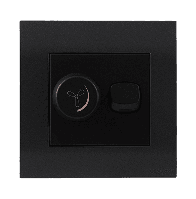 AKOYA 400Watt Fan Speed Controller with Switch B/Matte with GM/Matte Surround