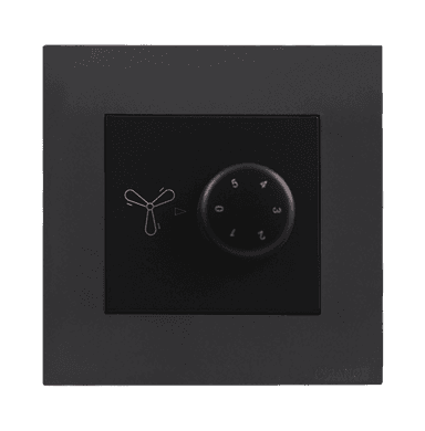 AKOYA 90Watt 5Step Humfree Fan Controller B/Matte with GM/Matte Surround