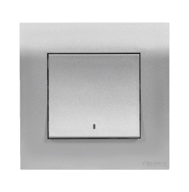 AKOYA 20Amp. Double Pole Switch with Indicator + Earth Bar S/Matte with S/Matte Surround