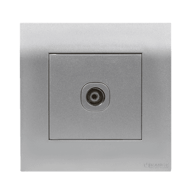 AKOYA 1Gang TV Co-Axial Outlet (75Ohm) S/Matte with S/Matte Surround