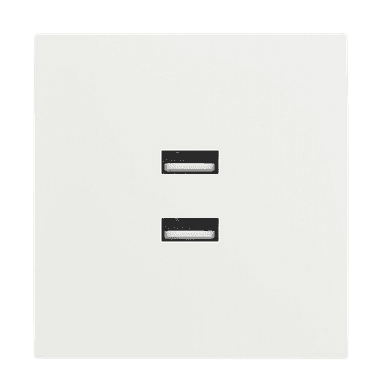 VIRAGO 2Gang  Type-A USB Charger Outlet White