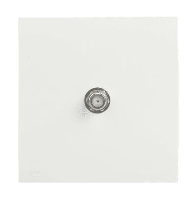 VIRAGO 1Gang F-Connector White