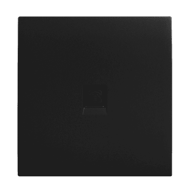 VIRAGO 1Gang Telephone Outlet Black