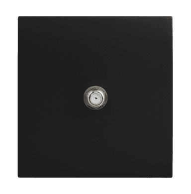 VIRAGO 1Gang F-Connector Black