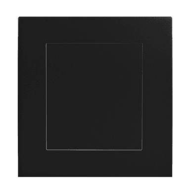VIRAGO 1Gang Blank Plate Black