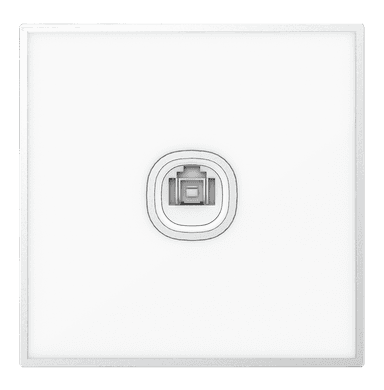 YULE 1Gang 8Wire 8Contact Telephone/Data Outlet White