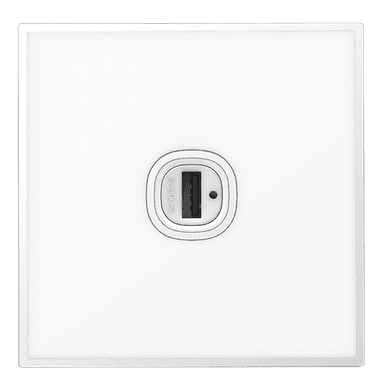 YULE 2.1Amp. 1Gang Type-A USB Charger Outlet White