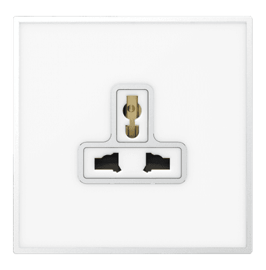 YULE 13Amp. Single Multi Un-Switched Socket Outlet White