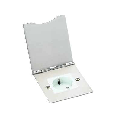 SPARTA Empty 2 Module Desktop Open Flat-Plate with Box 81x102mm - Silver - without modules