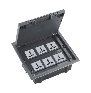 SPARTA Empty 12 Module Floor-Box 213x233mm - without modules