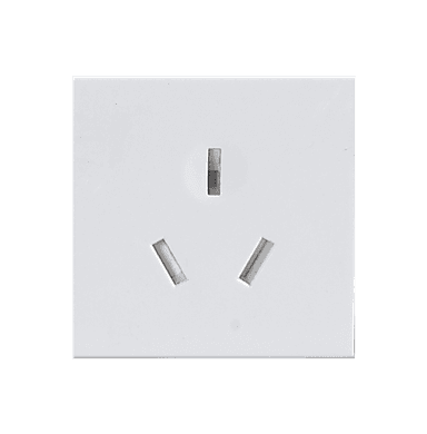 SPARTA 2 Module Size 10Amp. 250V, 3 Pin Socket Outlet - White - Module Only