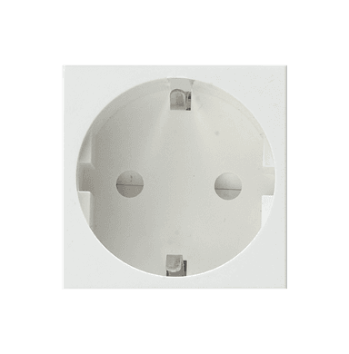 SPARTA 2 Module Size 16Amp. 250V Shuko European Socket Outlet - White - Module Only