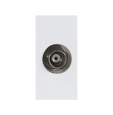 SPARTA 1 Module Size Single Port, Output 5VDC 2.1Amp. USB Socket Outlet - White - Module Only