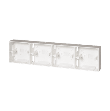 Mounting Box Surface 4Way 30mm Depth White