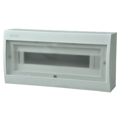 18Way Surface-Mounting Distribution Box (with Screw type Terminals) White
