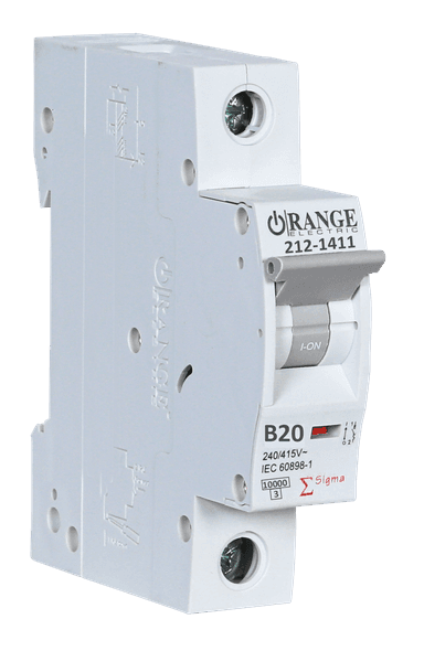 SIGMA 20Amp. 1Pole, Type B, 230/400V, 10kA MCB