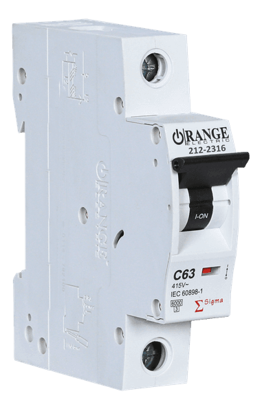 SIGMA 63Amp. 1Pole, Type C,  240/415V, 6kA MCB