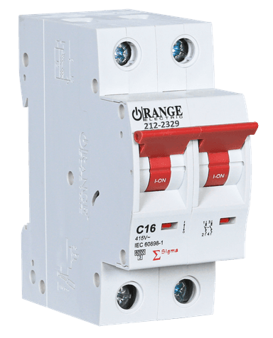 SIGMA 16Amp. 2Pole, Type C,415V, 6kA MCB
