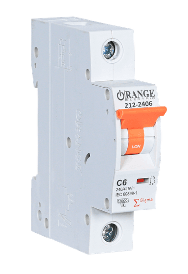 SIGMA 6Amp. 1Pole, Type C, 240/415V, 10kA MCB