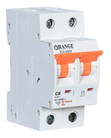 SIGMA 6Amp. 2Pole, Type C, 415V, 10kA MCB