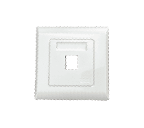 Face Plate 1 Port - 86mmx86mm-UK type - White