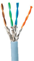 CAT6A UFTP Cable,  23 AWG LSZH - Violet  500m Reel (in a Box)