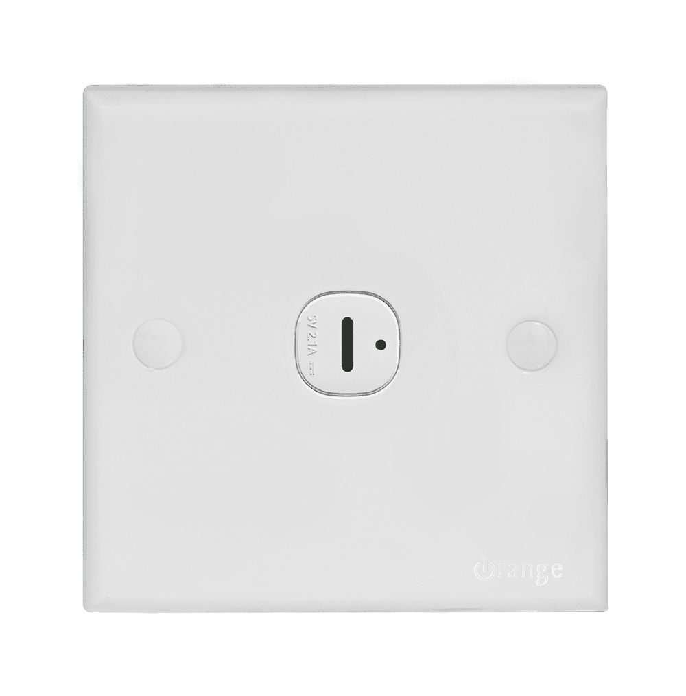 CASABLANCA 2.1Amp. 1Gang Type-C USB Charger Outlet White